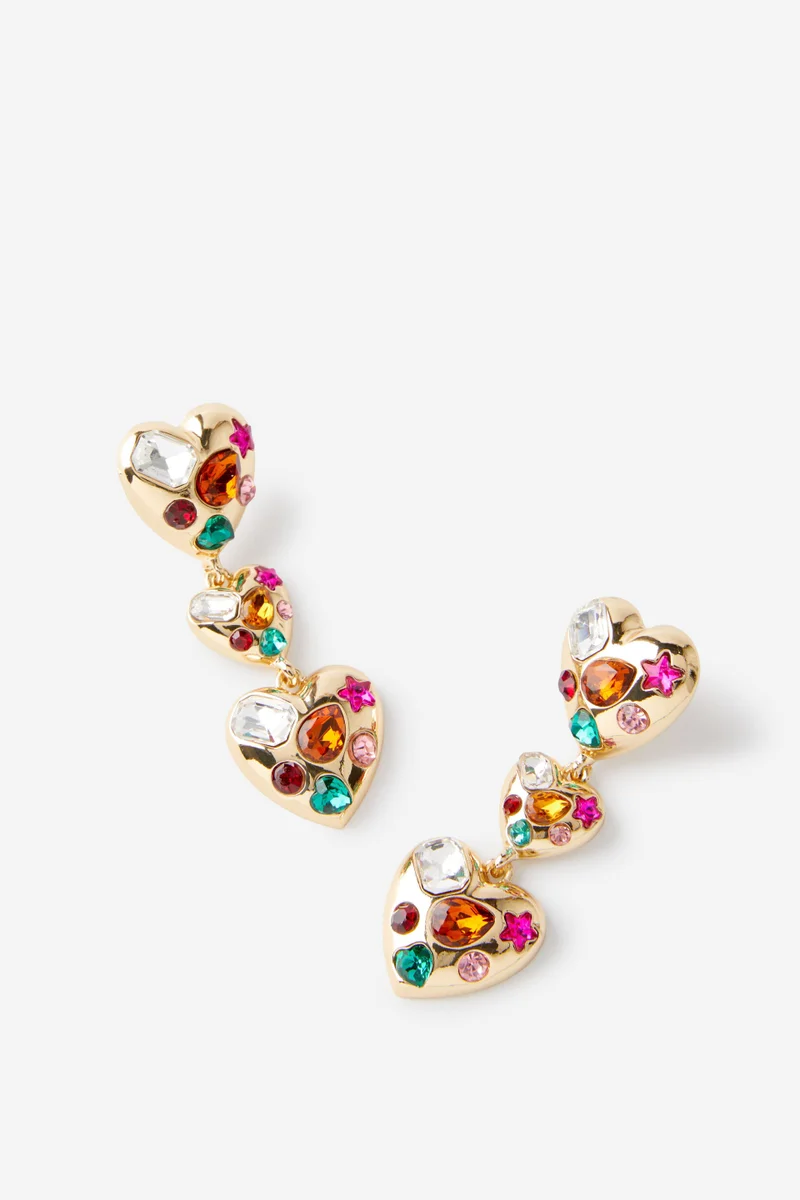 روبي Mid Charm Earring